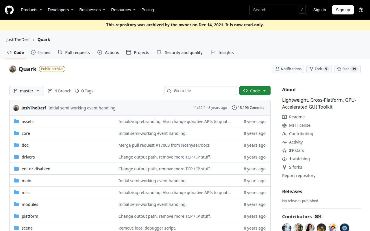 Quark on GitHub